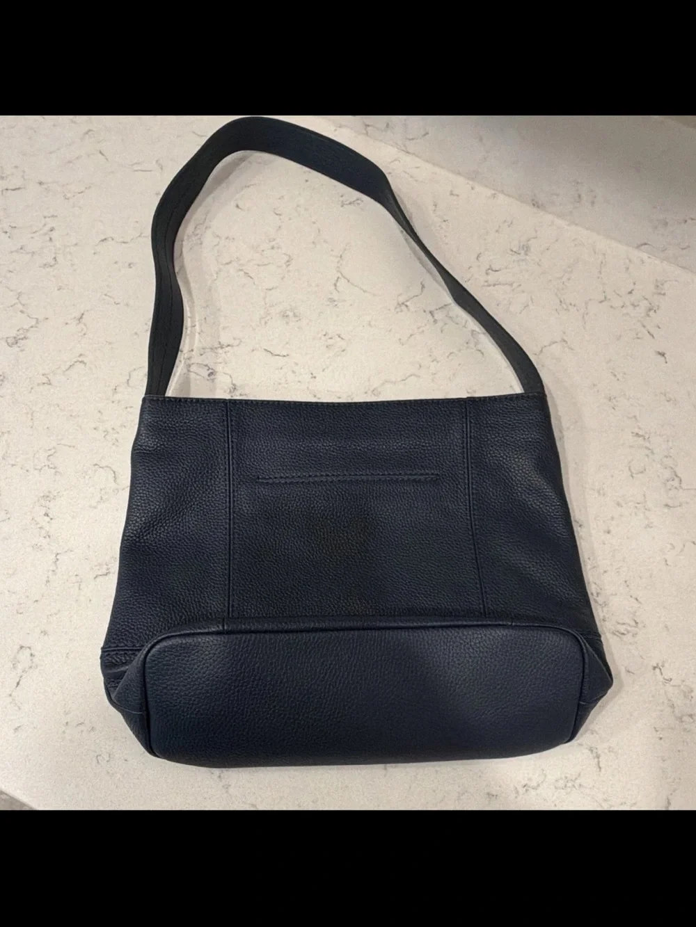 The Sak De Young Hobo Leather Shoulder bag Navy NWOT